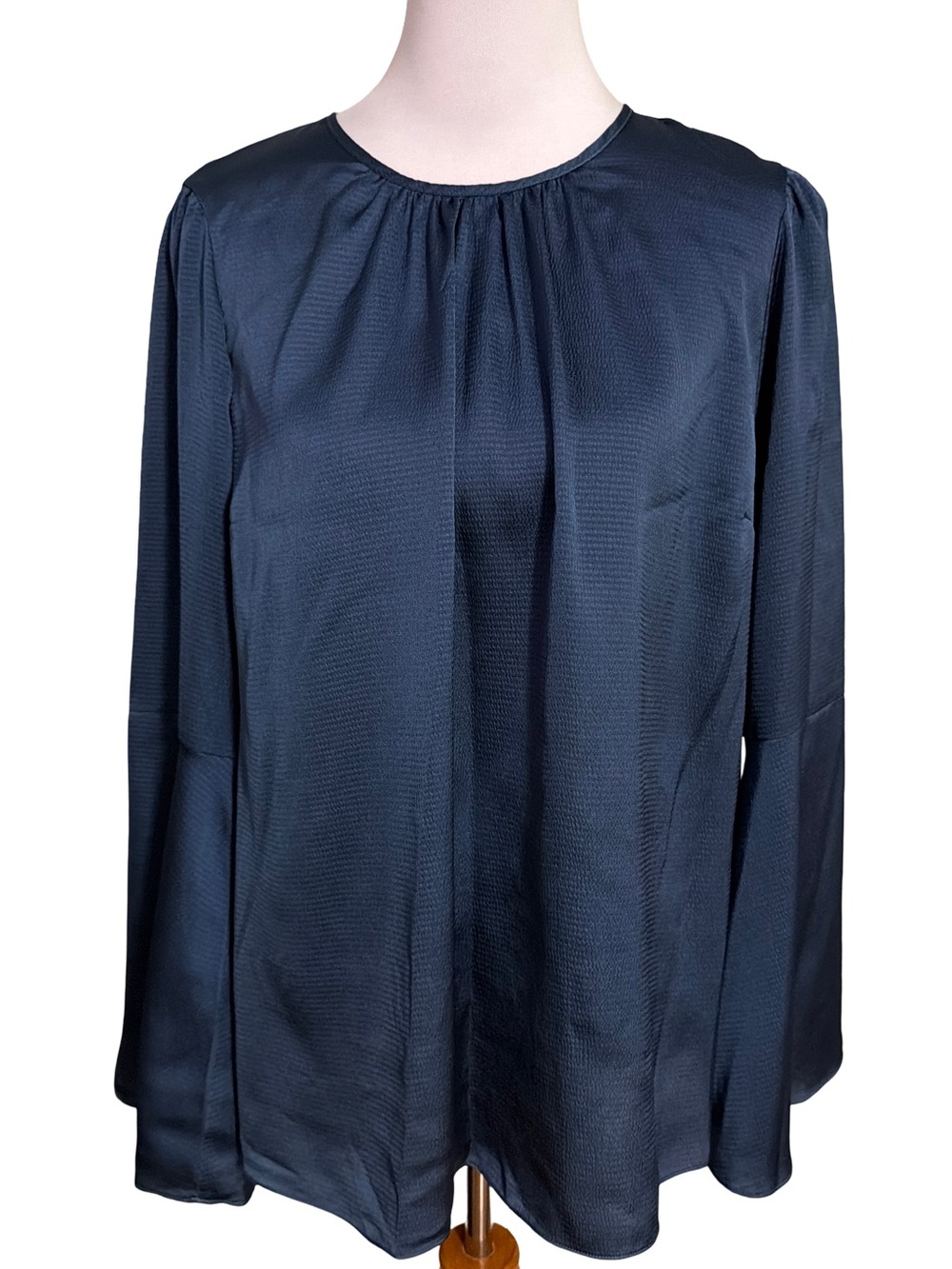 Michael Kors Navy Long-Sleeve Blouse
